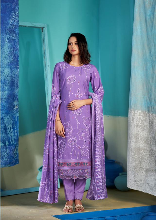 Sargam Bandhej catalog dress material shop in surat