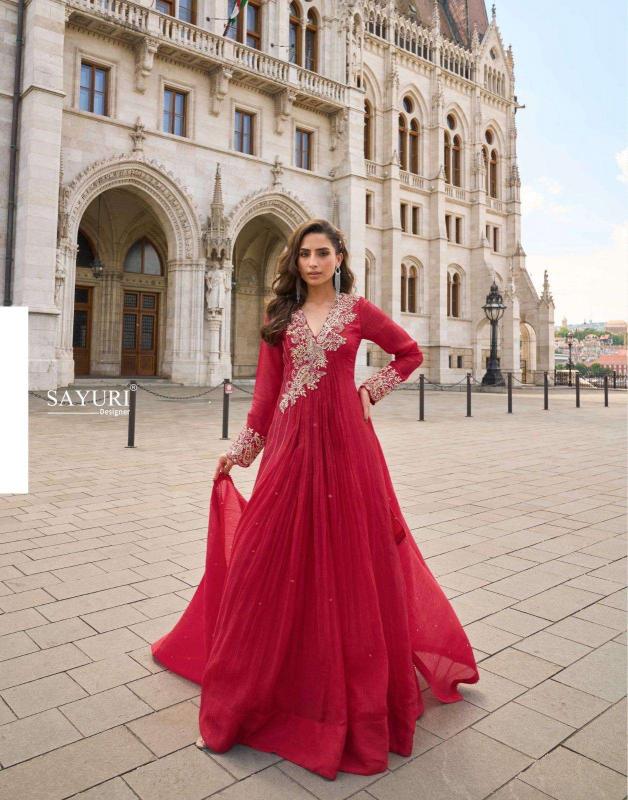 Sayuri Jhalak catalog Embroidered Designer Gown kurtis