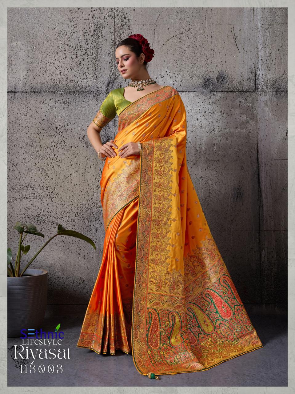 Sethnic Riyasat catalog designer saree wholesale