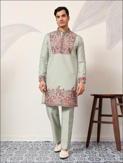 Shubhvastra Nawabi catalog mens wear kurta at wholesale rate
