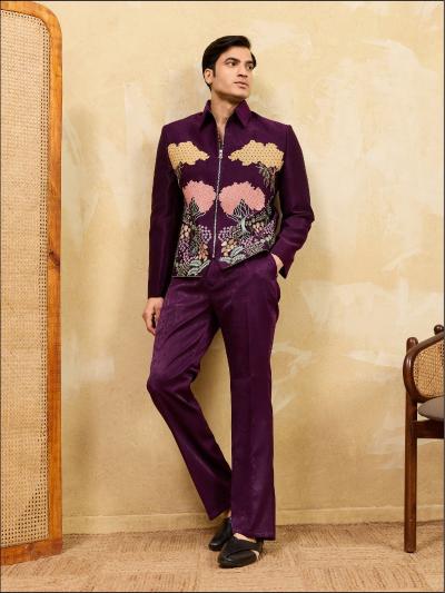 Shubhvastra Nextgen catalog mens wear Jacket And Pant in india