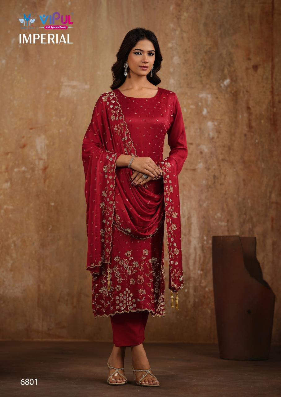 Vipul Imperial catalog wholesale unstitched salwar kameez material in bangalore