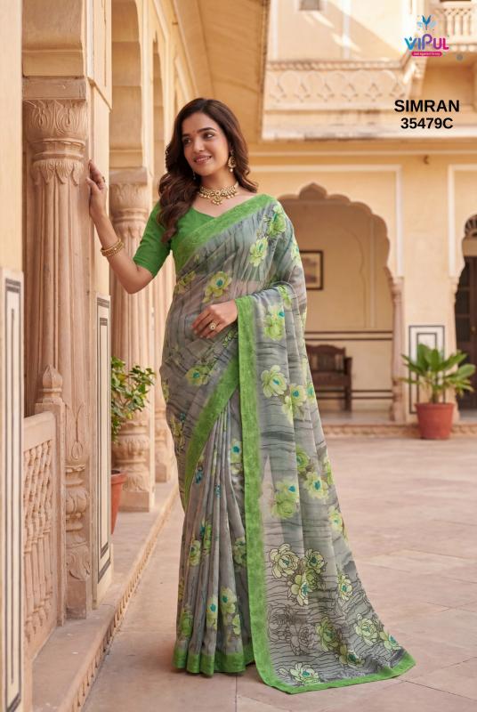 Vipul Simran 35479 A To D catalog wholesale sarees manufacturers in india