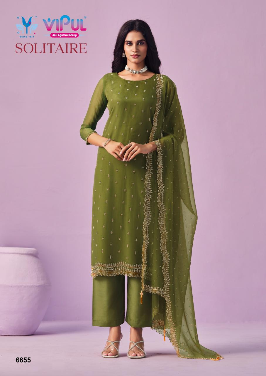 Vipul Solitaire catalog wholesale salwar kameez market in kolk