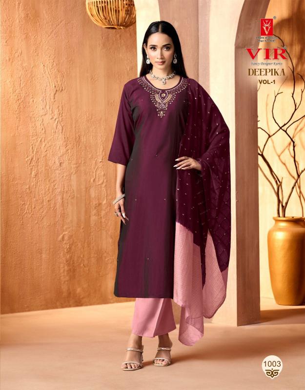 Vir Deepika vol 1 catalog branded kurtis at wholesale price