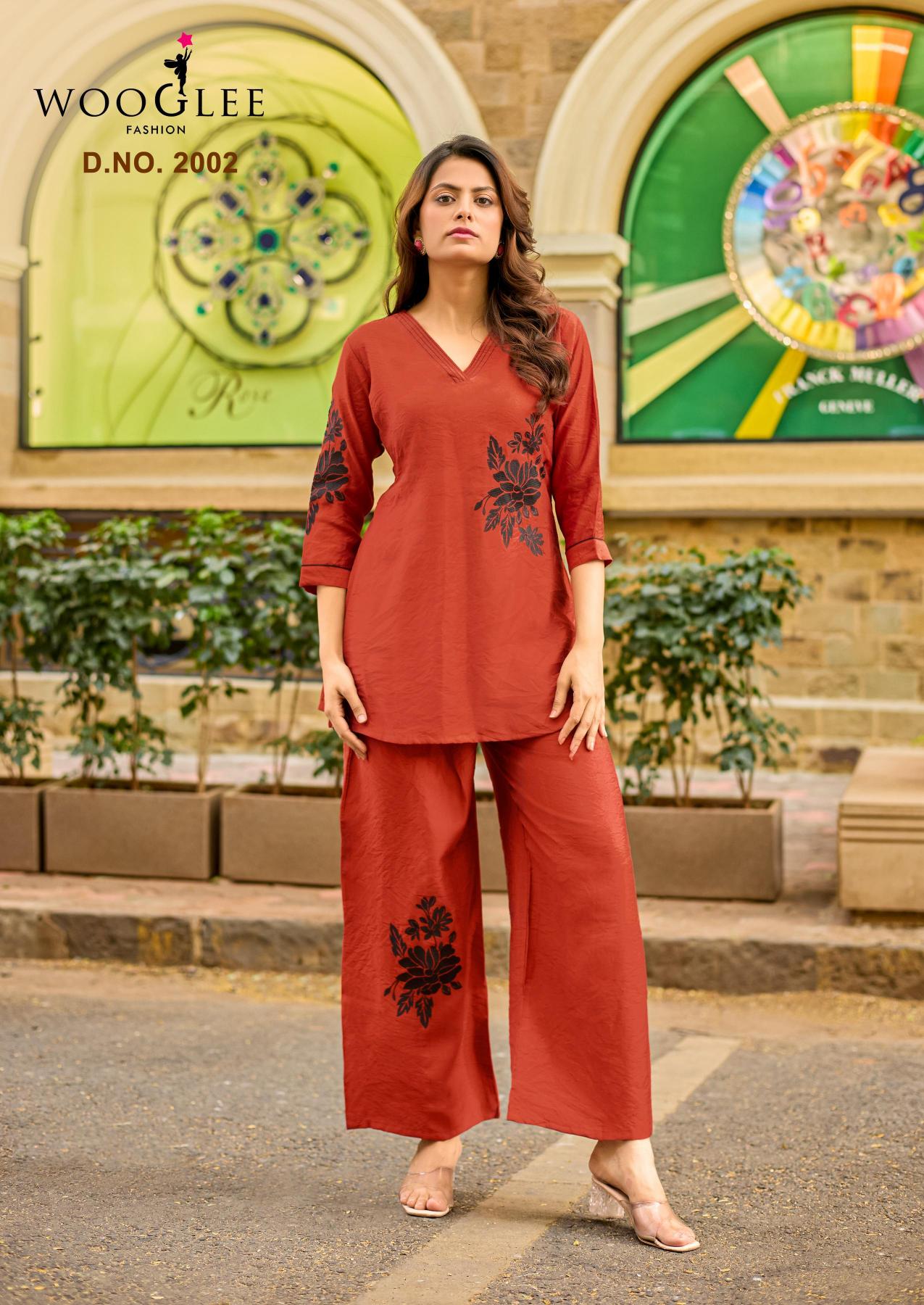 Wooglee Livonia catalog coord set wholesaler in mumbai