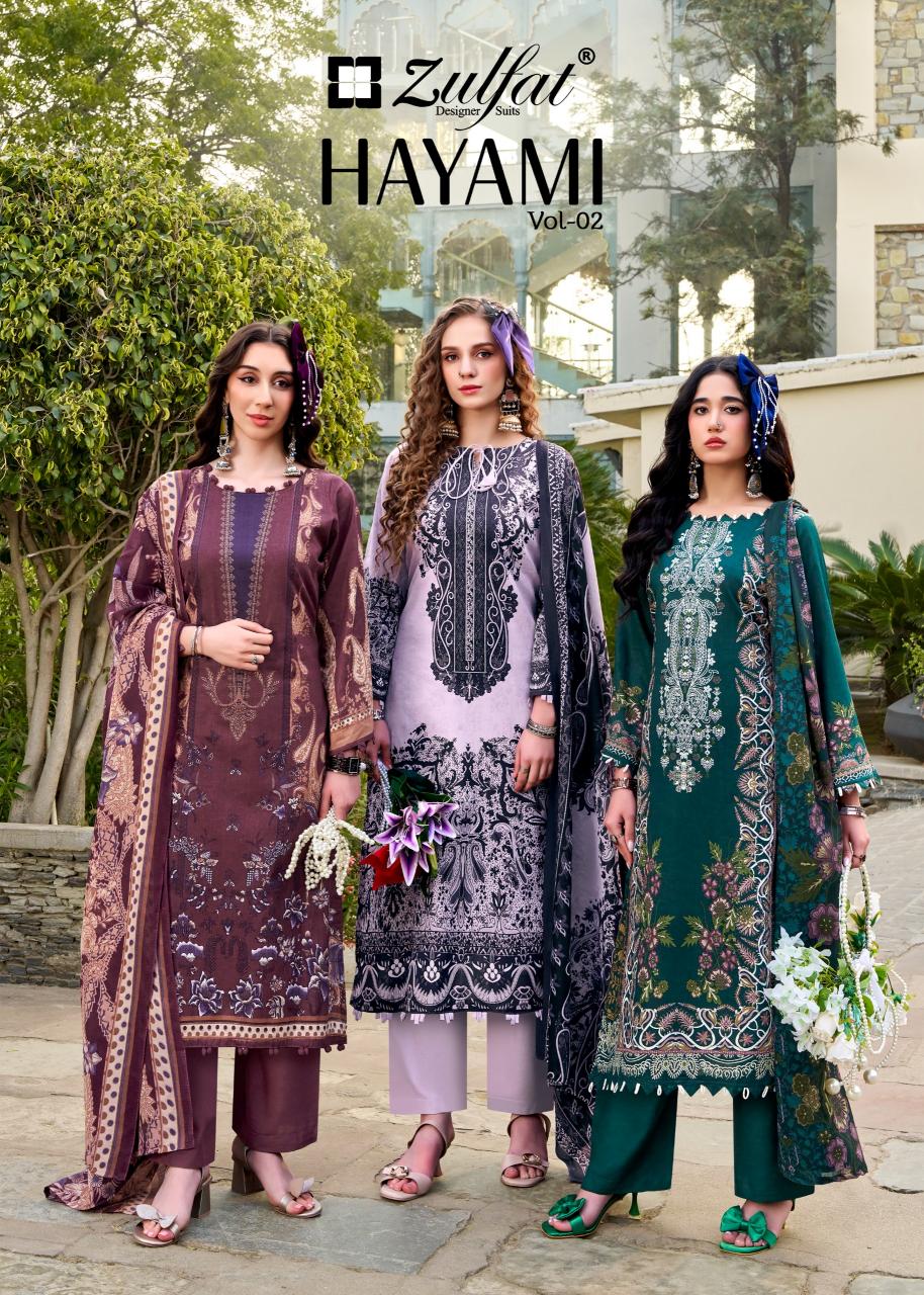 Zulfat Hayami vol 2 catalog wholesale cotton dress material in surat
