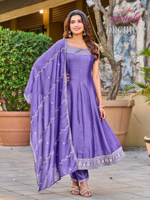 Aanchi Orchid 0.1 catalog designer kurti wholesale best place