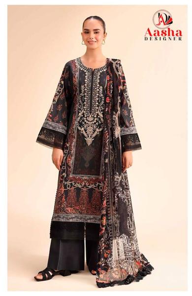 Aasha 1209 A And B catalog Cotton Dupatta online pakistani suits wholesale