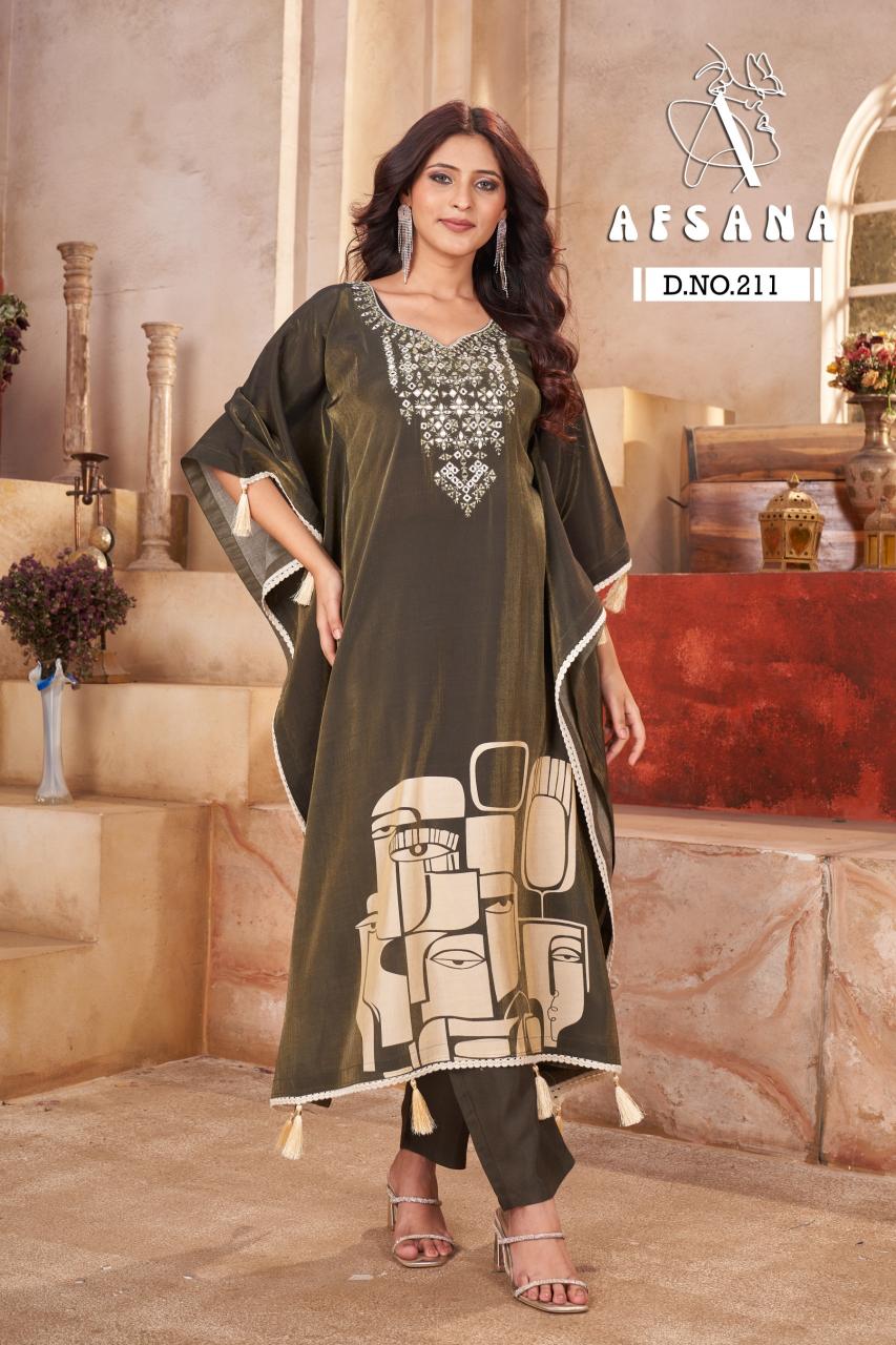Afsana 211 catalog cheap kurtis for wholesale business
