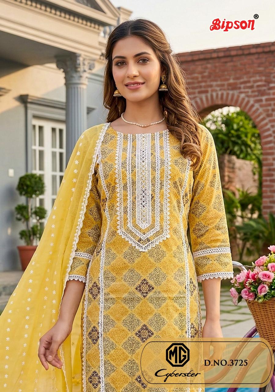 Bipson MG Cyberster 3725 catalog salwar kameez wholesaler in surat