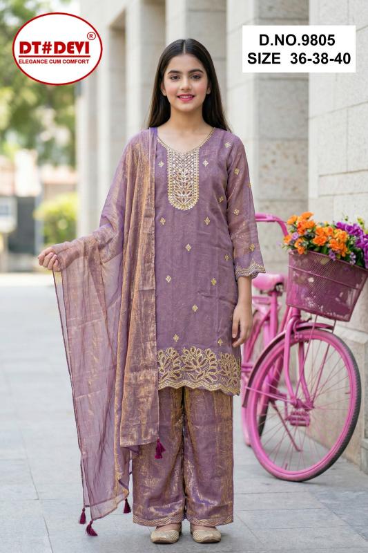 Dt Devi Saanjh vol 2 9805 catalog kids wear wholesaler 