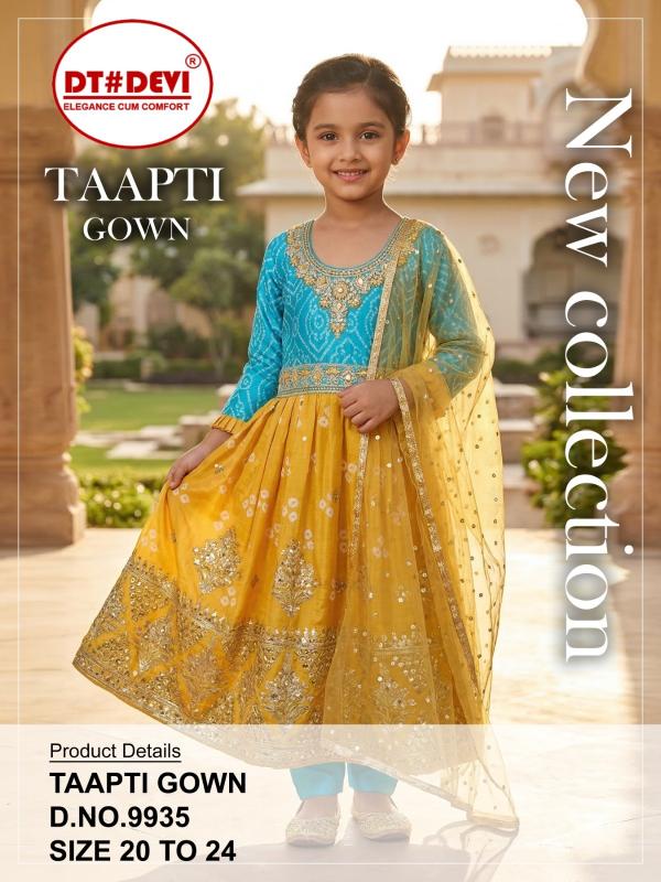 Dt Devi Taapti 9935 catalog kids wear wholesaler mumbai