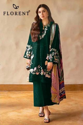 Florent D No 1048 A To F catalog pakistani suits wholesale in india