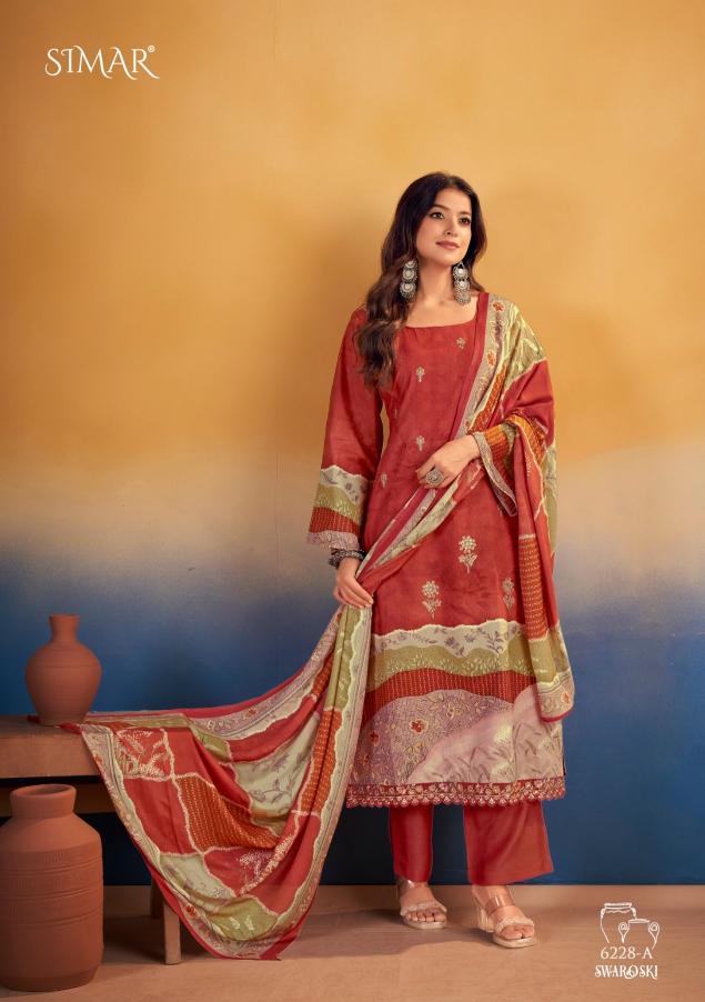 Glossy Simar Swaroski 6228 catalog salwar kameez wholesale in kolkata video