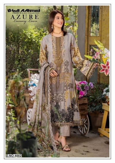 Gull aahmed Azure Vol 4 catalog wholesale pakistani lawn suits in hyderabad
