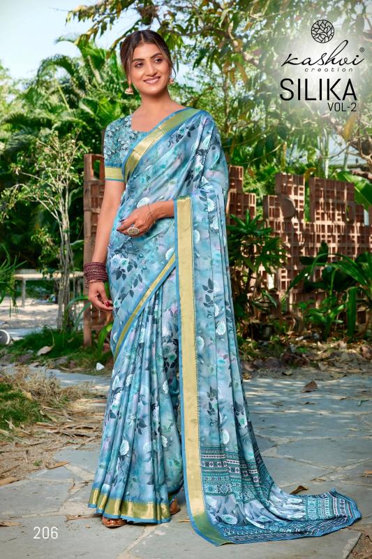 Kashvi Silika Vol 2 catalog surat sarees wholesale price