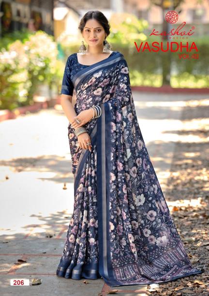 Kashvi Vasudha Vol 2 catalog online shopping digital print sarees wholesale