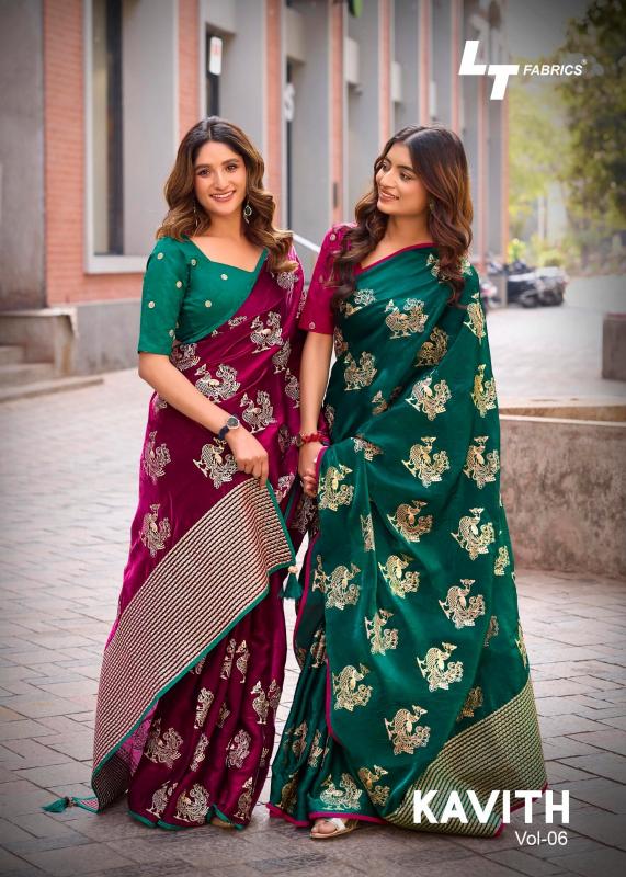 Lt Fabric Kavith vol 6 catalog wholesale saree shops in hyderabad