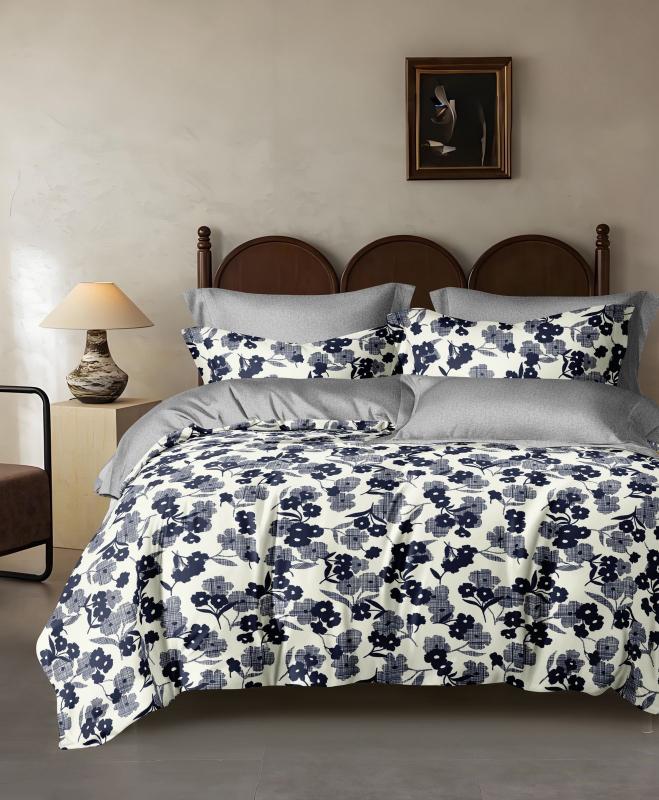 Luxury Printed Bedsheet with Pillow Covers – 6 Piece Set ₹449