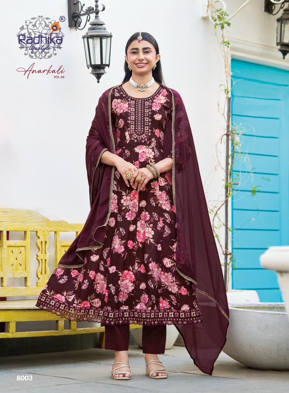 Radhika LifeStyle Anarkali Vol 8 Catalog anarkali kurtis wholesale online