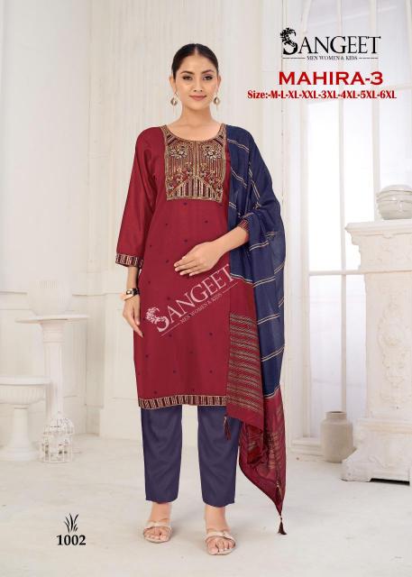 Sangeet Mahira Vol 3 Catalog rayon kurti meteriale wholesale