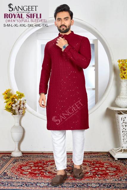 Sangeet Royal Sifl vol 6 catalog mens kurti wholesaler