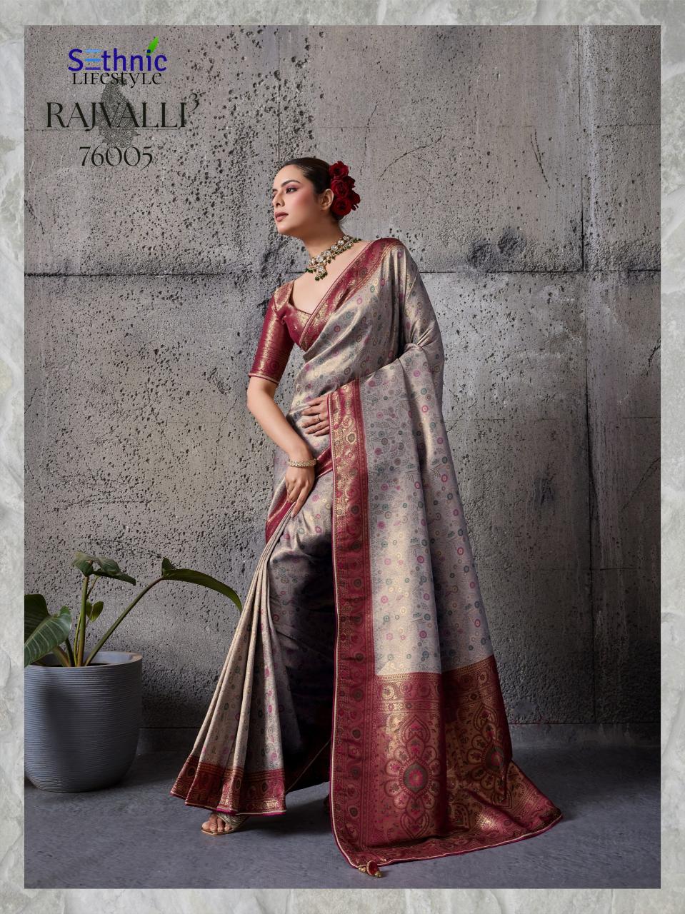 Sethnic Rajvalli vol 3 catalog kanjivaram saree wholesale market in mumbai
