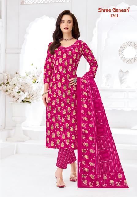 Shree Ganesh Samaiyra Ajrak Vol-1 – Dress Material - Wholesale Catalog