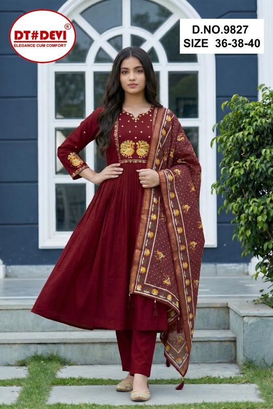 Dt Devi Yaashna vol 3 9827 catalog kids wear wholesale in bangalore