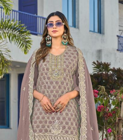 Hessa 2087 catalog wholesale pakistani suits in lucknow