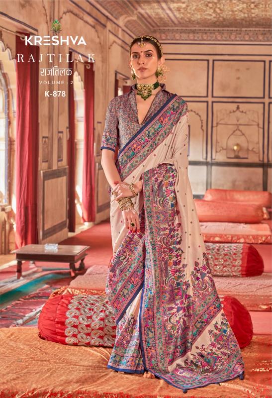 KRESHVA RAJ-TILAK VOL 2 Saree wholesale market in Kolkata