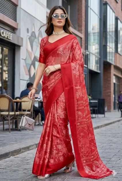 Meera Border Printed Saree wholesale distributors in Mumbai