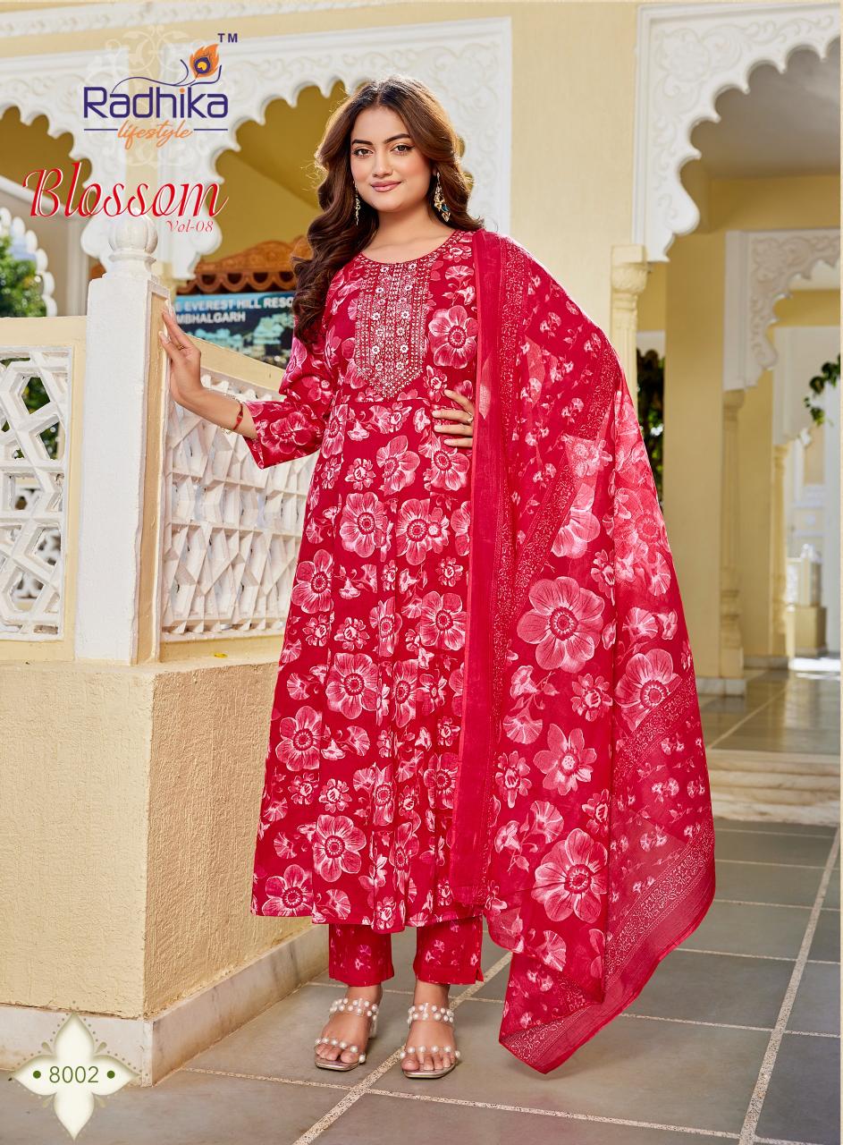 RADHIKA lifestyle BLOSSOM  VOL8 Kurti wholesale market in Surat
