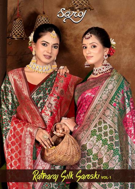 Saroj Ratnaraj silk saroski vol.1 silk saree in surat with price wholesale