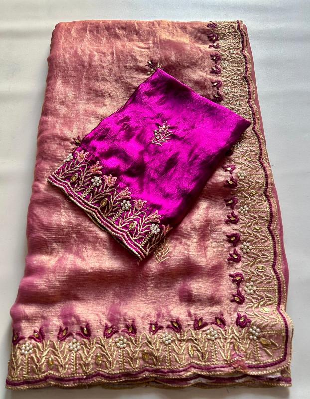 Dazira  Crunchy chiffon crush Saree manufacturers in Bangalore