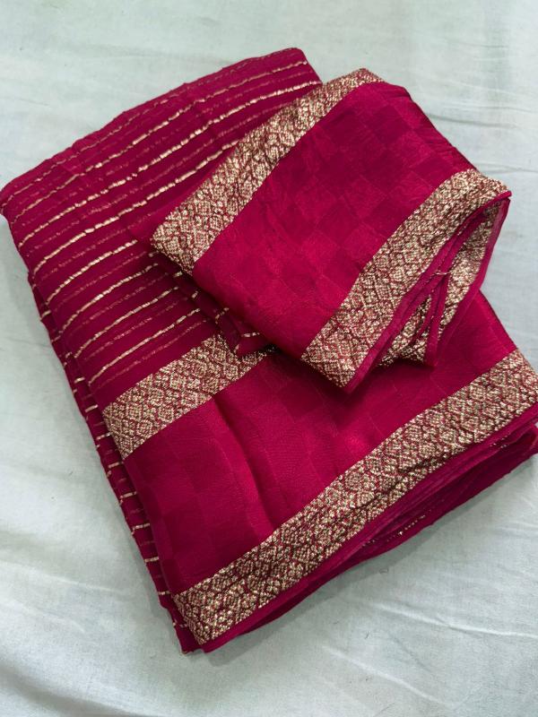Dazira Viscose Georgette Cheap wholesale sarees in Mumbai