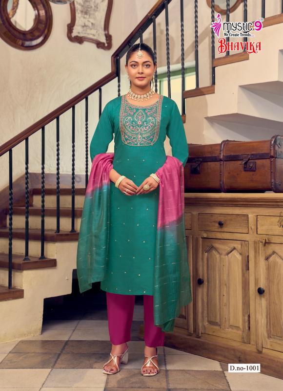MYSTIC 9 BHAVIKA VOL 1 Best kurti wholesalers in Surat