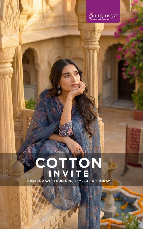 Rangmaya COTTON INVITE Surat kurti manufacturers