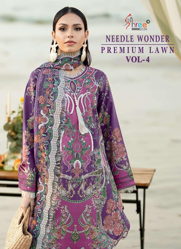 Shree Fab Needle Wonder Lawn Vol-4 Wholesale salwar suits online