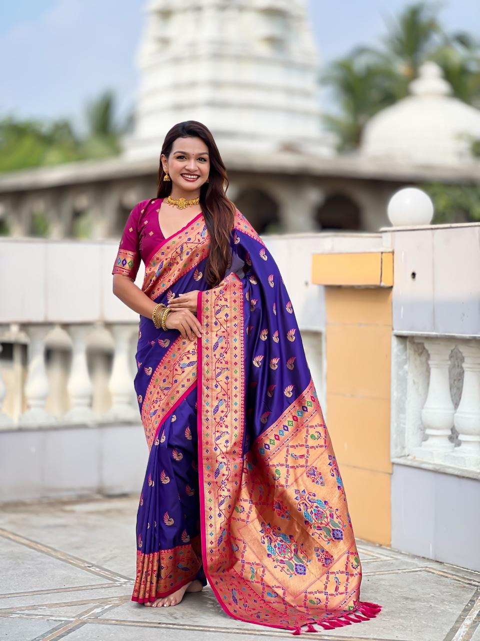 Sparkal Paithani Pune saree market