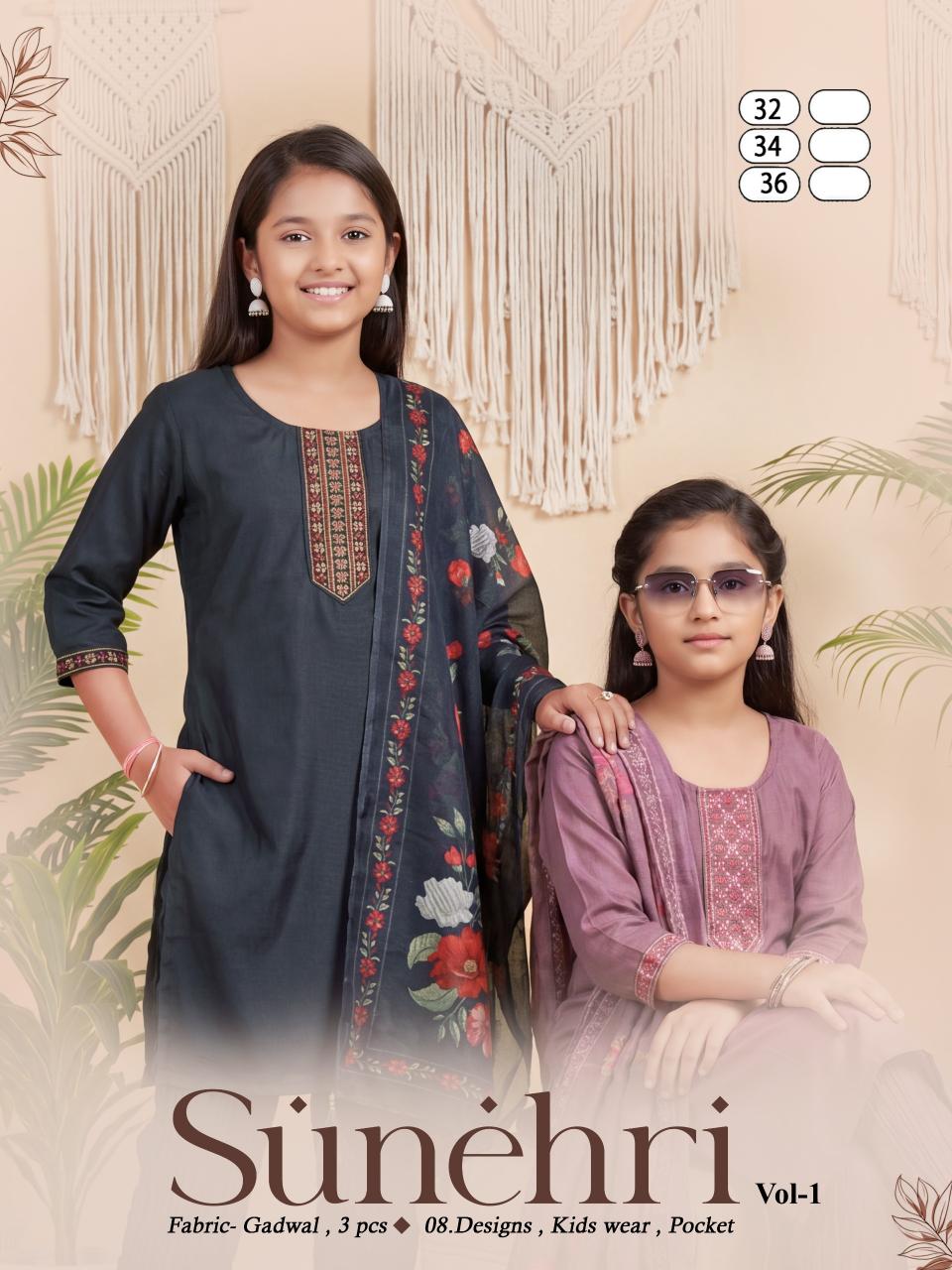 SUNEHRI KIDS 3PCS 