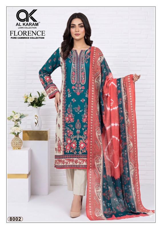 AL Karam Florence Vol-8 – Karachi Readymade Kurti Pant With Dupatta - Wholesale Catalog
