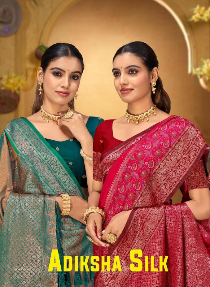 Bunawat - Adiksha SIlk Sangam Prints Silk Woven Work Traditional Saree