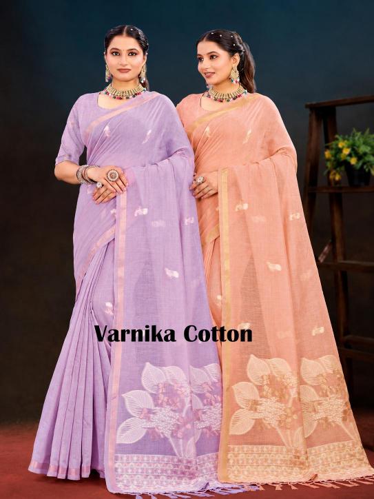 Bunawat - Varnika Cotton Sangam Prints Cotton Woven Work Traditional Saree