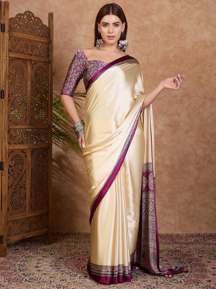 Dazira Brand presents Luxe 21 Sarees Catalogue Fabric Satin