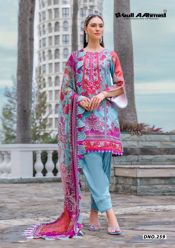 Gull Aahmed Lawn Collection Vol-33 – Karachi Dress Material - Wholesale Catalog