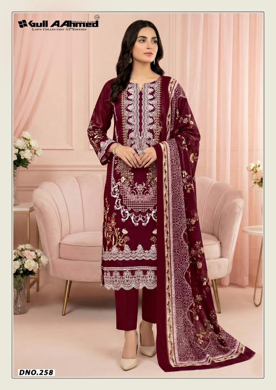 Gull Aahmed Lawn Collection Vol-33 – Karachi Kurti Pant With Dupatta - Wholesale Catalog