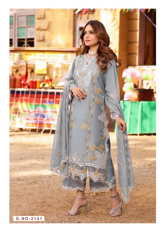 KevalFab Ellija-B Vol-21 – Karachi Readymade Kurti Pant With Dupatta - Wholesale Catalog
