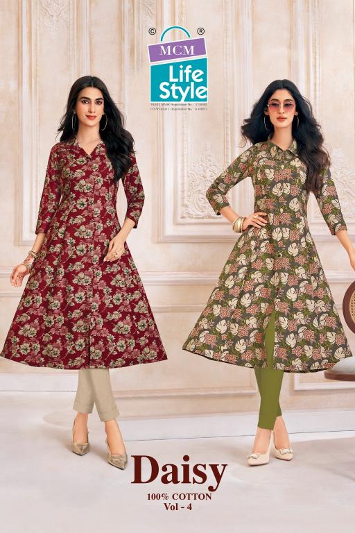 Mcm Daisy Vol-4 – A-Line Kurtis - Wholesale Catalog
